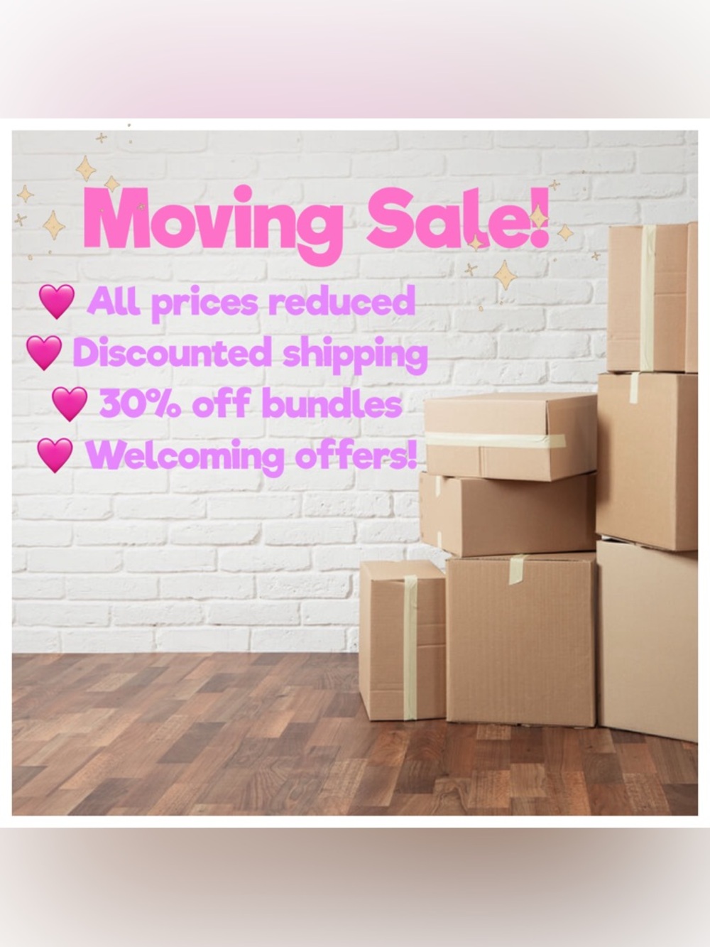 📦 Moving sale! 🚙💨